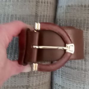 Thick leather women's fashion belt